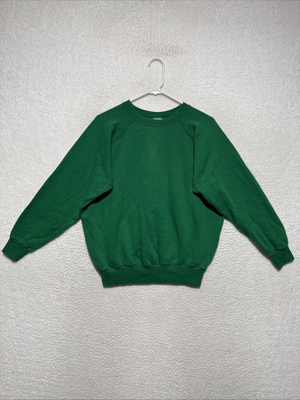 VTG 80’s Action Brand Green Blank Crewneck Women’s Size XL